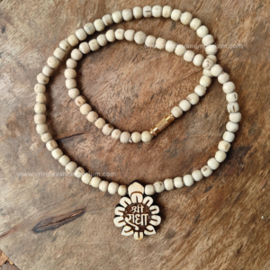 Shree Radha Flower Tulsi Locket Mala